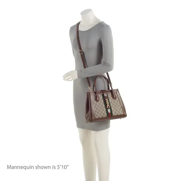 🦄 Rare Gucci GG Supreme Jackie 1961 Medium Tote - Picture 6 of 16